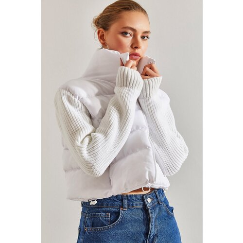 Bianco Lucci Women's Knitwear Sleeve Crew Neck Down Coat Cijene