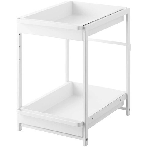 YAMAZAKI Bela kovinska dodatna kuhinjska polica 30x42 cm Tower &amp;ndash; Slike