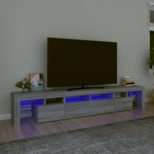 vidaXL TV ormarić s LED svjetlima boja hrasta sonome 230x36 5x40 cm
