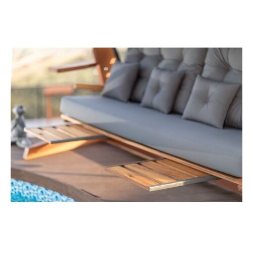 Antalya Vrtna ljuljačka Luna Deluxe 2600 200x200x70cm Bež-Antracit Slike