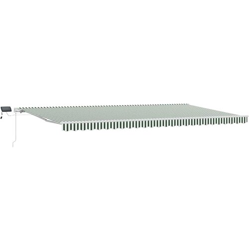  Povlačivi tende Zelena i bijela 600 &amp;times; 350 cm Tkanina i Aluminij Slike
