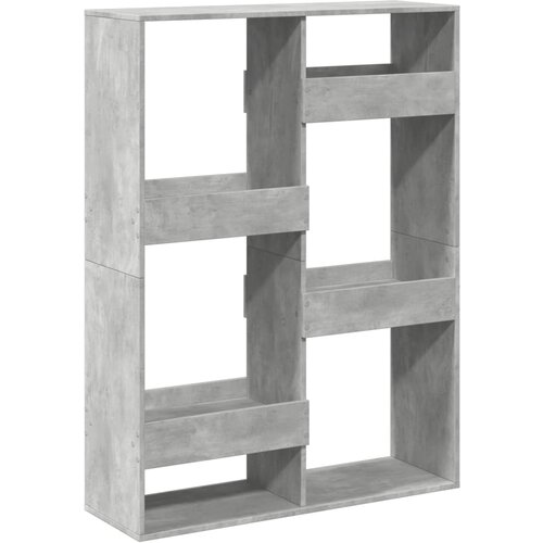Maison Chic Knjižna omara - Knjižni regal betonsko siva 100x33x135 cm inženirski les, (21725227) Slike