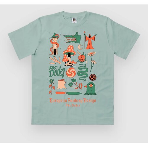 The Dudes European Fantasy Design Classic T-shirt aloe Cene