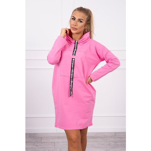 Kesi Dress with tie light pink Slike