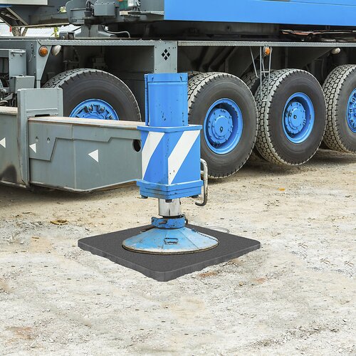 Justrite Talne podloge za opornike žerjavov TuffTrak®, iz 100-% recikliranega polietilena, DxŠxV 600 x 600 x 60 mm Cene