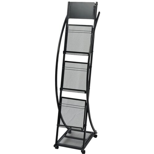  Stalak za Časopise 40x32x131 cm Crni A4 Cijene