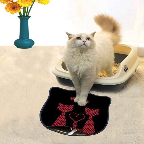 WALLXPERT Kdkafa0105 Multicolor Cat Litter Mat Cene