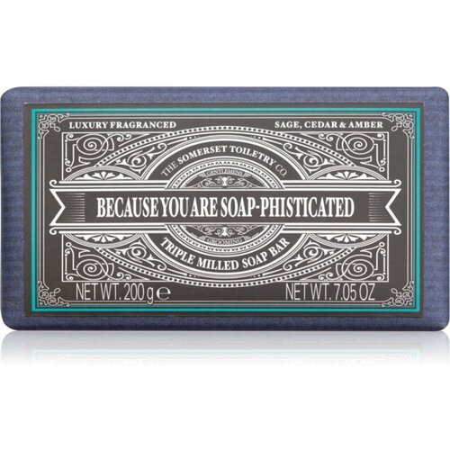 The Somerset Toiletry Co. Distinguished Gentlemen Soap Bar sapun za mu&amp;scaron;karce Sage, Cedar &amp;amp; Amber 200 g Slike
