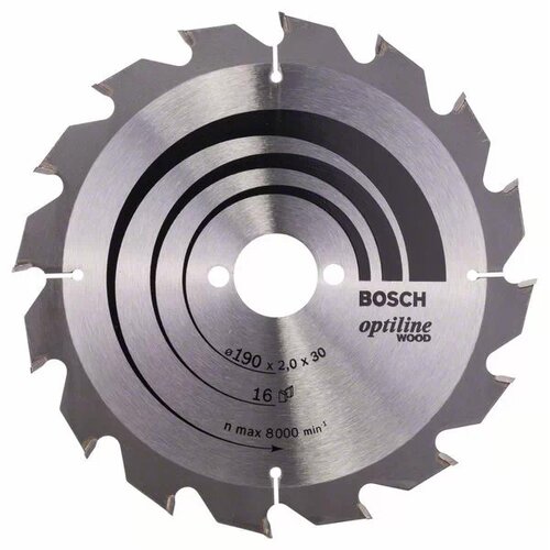  OPTILINE WOOD LIST KRUŽNE PILE ZA DRVO 190MM BOSCH Slike