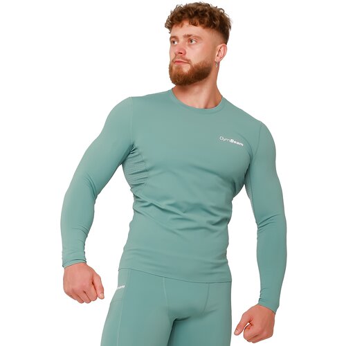GymBeam mu&amp;scaron;ka kompresivna majica dugih rukava High Blue 95935 Slike