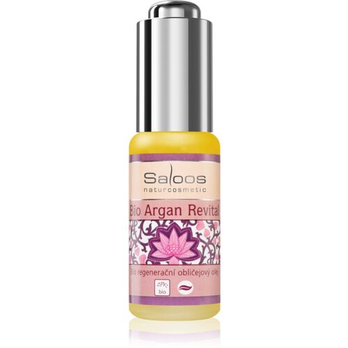 Saloos bio regenerating facial oil argan revital 20ml Cene