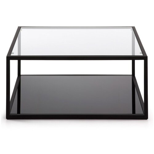 Kave Home crni stolić za kavu Greenhill, 80 x 80 cm Slike