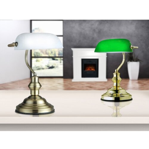 Globo RABALUX Stona lampa Antique zelena 1xE27 60w Slike
