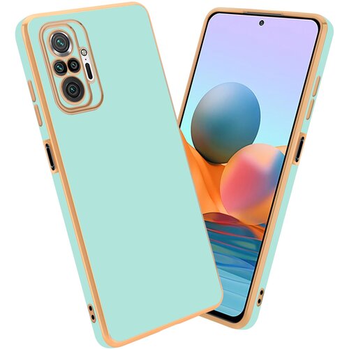 Cadorabo Ohi&scaron;je, združljiv s Xiaomi v sijajni metini zeleni barvi - Zlato - za&scaron;čitno prevleko iz fleksibilnega silikona TPU in z za&scaron;čito pred kamero, (20596416) Cene
