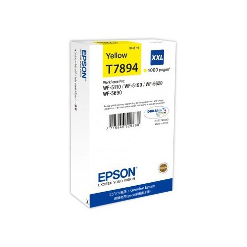 Epson T7894 patron C13T789440 žuti (34 ml | WF-5110DW/WF-5190DW/WF-5620DWF/WF-5690DWF) Slike
