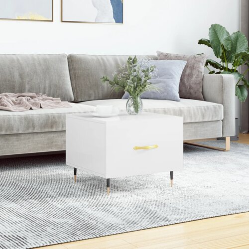 vidaXL Stolić za kavu sjajni bijeli 50 x 50 x 40 cm konstruirano drvo Cijene
