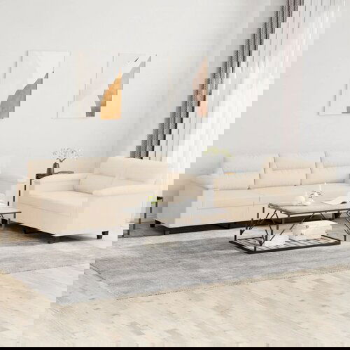 vidaXL 2-dijelni set sofa s jastucima bež od mikrovlakana Cijene