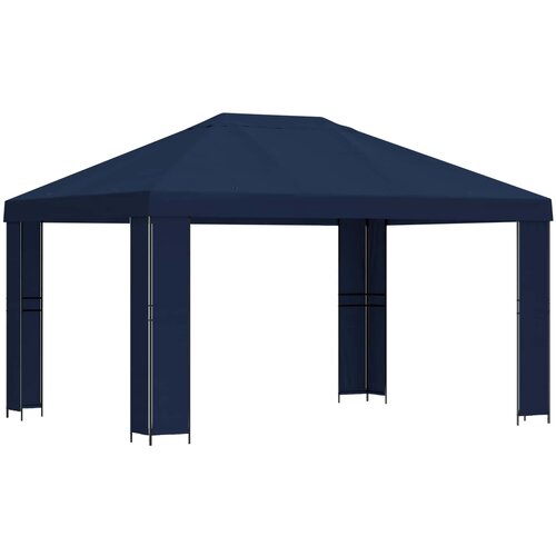 vidaXL Paviljon 4 &times; 3 m Modra Poliester in jeklo 190, (5000218839) Cene
