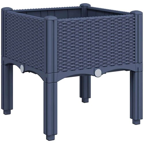  Sadilica s nogama siva 40 x 40 x 42 cm PP Slike