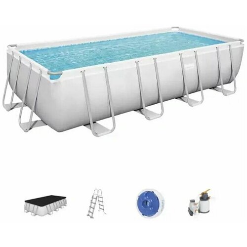 Bestway Pravokutni bazen s priborom Power Steel (549 x 274 x 122 cm, 14.812 l) Slike
