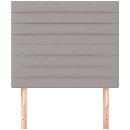 Uzglavlja 2 kom svjetlosiva 90x5x78/88 cm od tkanine Slike