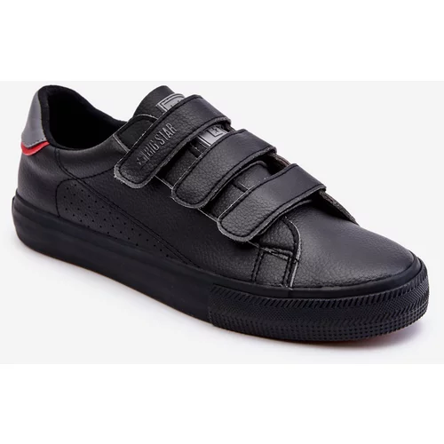Big Star Men's Velcro Sneakers LL174633 Black