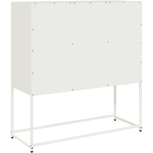  Komoda ružičasta 100,5x39x107 cm hladno valjani čelik Bijela Slike