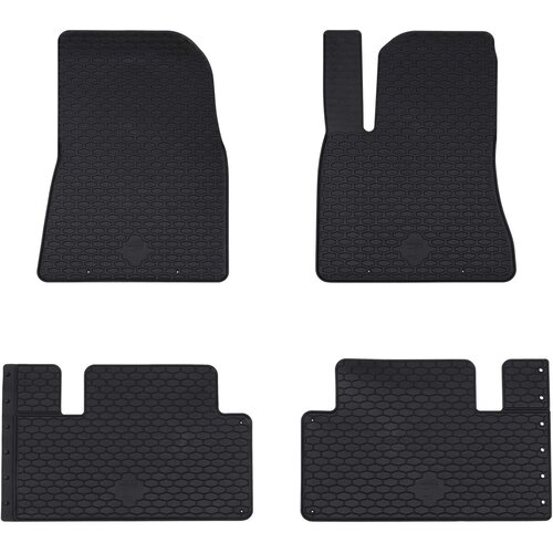  Auto tepih 4 pcs Crna prikladno za Tesla MODEL 3 2017- 4D Aft Slike