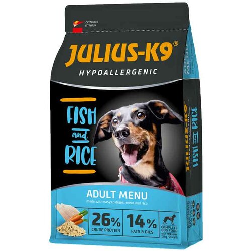  Julius K9 adult Hypoallergenic - riba i pirinač, 12 kg Cene