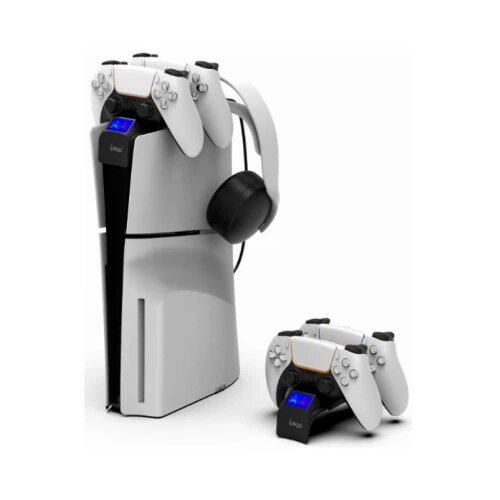 Docking station drzac iPega sa USB punjacem za 2 PS5 Slim kontrolera PG-P5S016 Cene