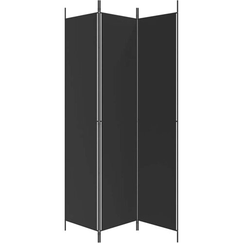  pregrada s 3 panela crna 150 x 220 cm od tkanine Slike