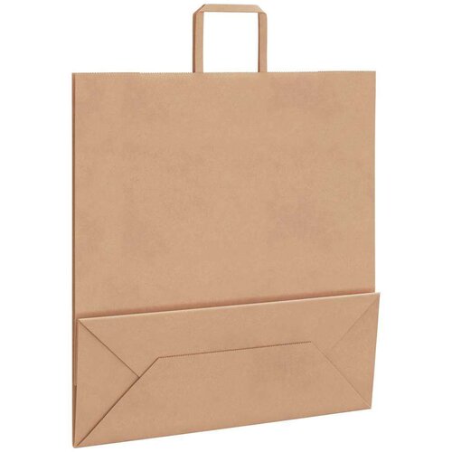 VidaXL Papirnate vrećice 250 kom s ručkama smeđe 45x17x48 cm Slike