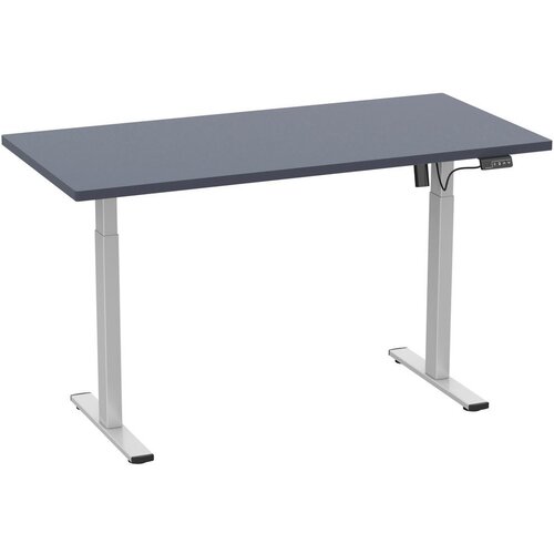 MID.YOU Dvižna Miza E-lona, Antracit, Srebrna, 140x50cm Cene