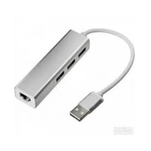 USB LINKOM HUB USB3.0 - 3xUSB3.0 + LAN RJ45port Siva (Linkom269) Cene