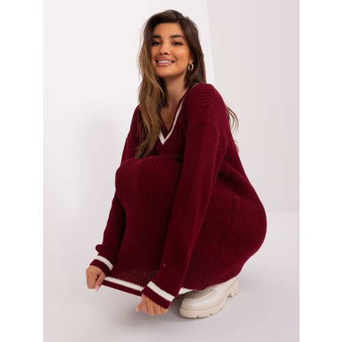 BADU Dress-BA-SK-8023-1.29X-burgundy Cene