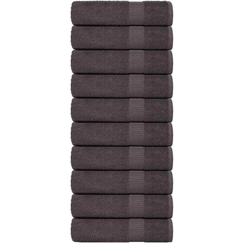 Furnova Brisače za tuširanje 10kos FROGN antracit 70x140 cm 100% bombaž, (21916696) Cene