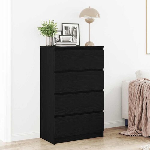  Komoda crni hrast 60x35x98,5 cm konstruirano drvo Cijene