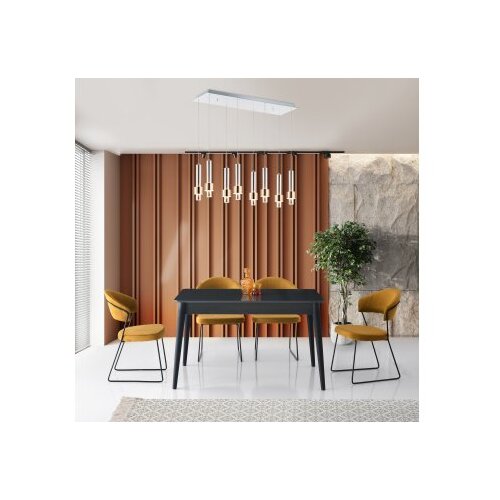 Hanah home Trpezarijski sto Lotus-1122, 130x75x80 cm, Siva Cene