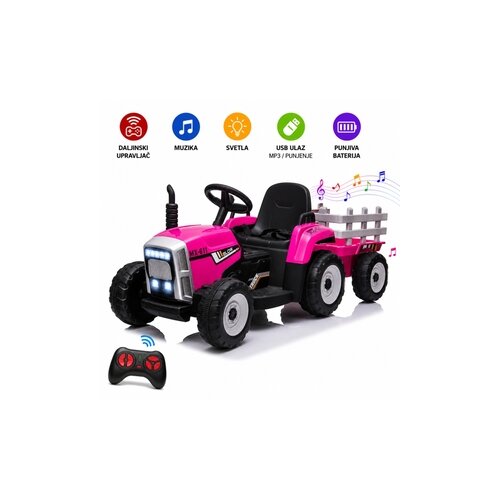  Wierbike Traktor na akumulator tract xmx611 pink Bck0942 Slike
