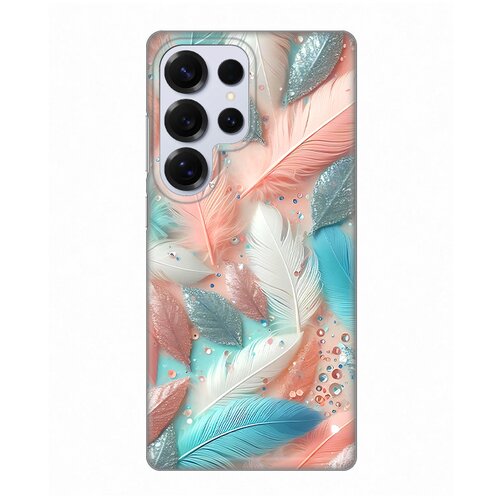  Torbica Silikonska Print za Samsung S938B Galaxy S25 Ultra Pastel Feathers Slike