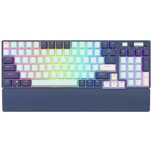 Royal Kludge RK96 RGB mehanička tipkovnica, smeđi prekidači, plava, UK layout Cijene