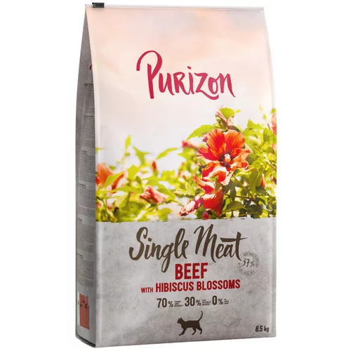 Purizon Single Meat govedina s cvijetom hibiskusa - 2 x 6,5 kg