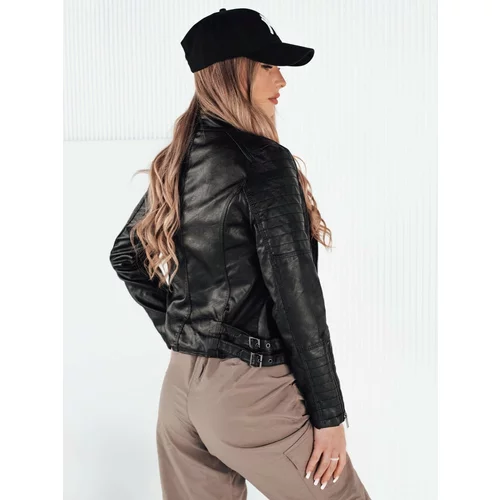 DStreet Women's leather jacket BAILO black