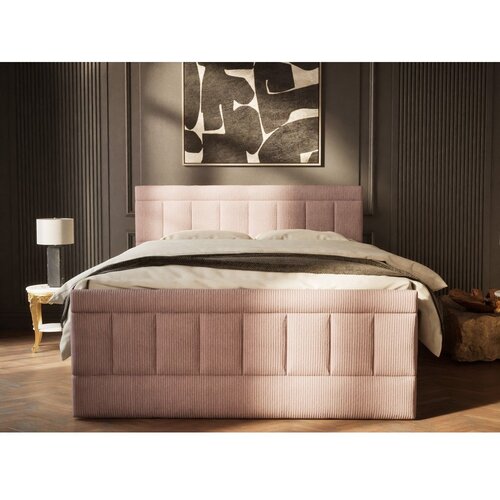 Maison de R&amp;ecirc;ve Ljubičasti boxspring krevet s prostorom za odlaganje 200x200 cm Caya &amp;ndash; Slike