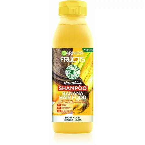 Garnier Fructis Hair Food Banana negovalni šampon za suhe lase 350 ml za ženske
