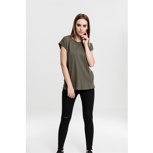 Urban Classics Women's olive T-shirt with extended shoulder Cijene
