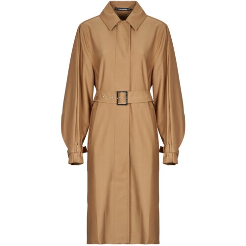 Karl Lagerfeld PLEATED TRENCH COAT Bež Cijene