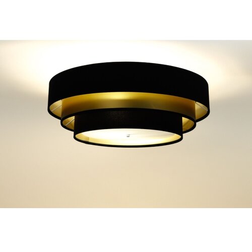  plafonsko svetlo triniti 2xE27/60W/230V crna/zlatna Slike