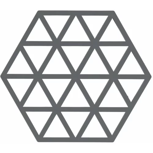 Zone sivi silikonski podmetač za vruće lonce Triangles