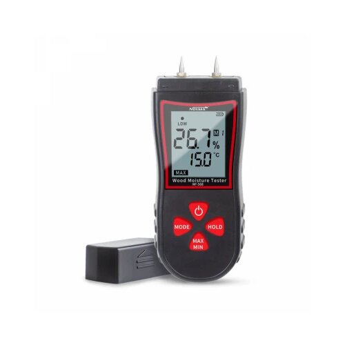 Noyafa NF-568 merač vlage u drvetu (6%-50%), papiru, građevinskim materijalima (0%-9%) i dr – HD LCD ekran sa funkcijom zamrzavanja - čuvanja rezultata, automatska kompenzacija zavisno od izmerene temperature ambijenta Cene